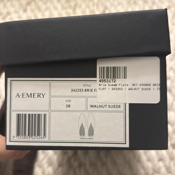 A. Emery Women's Flats- Brie Suede Flats - size 38 - Picture 9 of 9